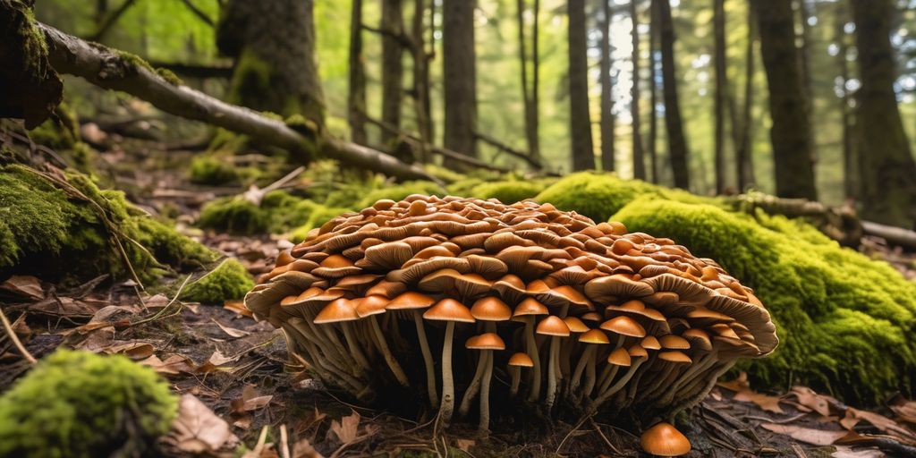 mushroom picking in Ticino forest