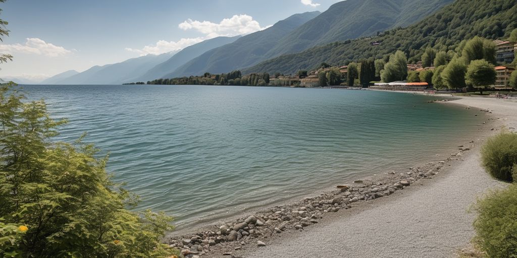 beach in Ticino